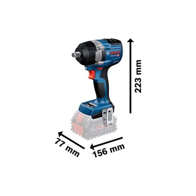 Гайковерт ударний Bosch GDS 18V-750C 18В 2x8А·год до 3000об·хв 270/380/750Нм квадрат 1/2" ЗП GAL1880CV кейс Bluetooth 1.7кг, фото , зображення 4 | SNABZHENIE.com.ua Гайковерт ударний Bosch GDS 18V-750C 18В 2x8А·год до 3000об·хв 270/380/750Нм квадрат 1/2" ЗП GAL1880CV кейс Bluetooth 1.7кг, фото , зображення 4 | SNABZHENIE.com.ua