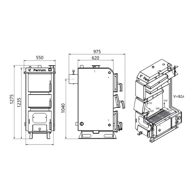 Котел твердотопливный стальной Thermo Alliance Ferrum V 5.0 FSF 20, фото , зображення 2 | SNABZHENIE.com.ua Котел твердотопливный стальной Thermo Alliance Ferrum V 5.0 FSF 20, фото , зображення 2 | SNABZHENIE.com.ua