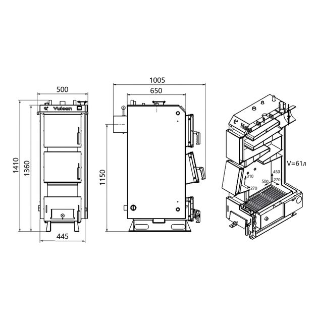 Котел твердотопливный стальной Thermo Alliance Vulcan V 5.0 SF 15, фото , изображение 2 | SNABZHENIE.com.ua Котел твердотопливный стальной Thermo Alliance Vulcan V 5.0 SF 15, фото , изображение 2 | SNABZHENIE.com.ua