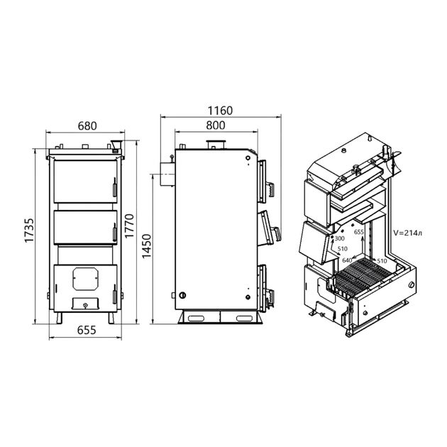 Котел твердотопливный стальной Thermo Alliance Vulcan Plus V 5.0 VPSFW 50, фото , изображение 2 | SNABZHENIE.com.ua Котел твердотопливный стальной Thermo Alliance Vulcan Plus V 5.0 VPSFW 50, фото , изображение 2 | SNABZHENIE.com.ua