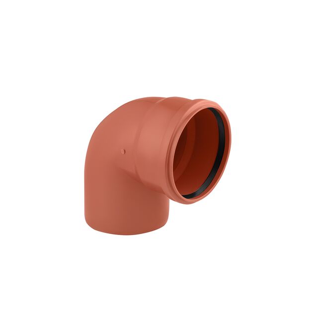 Колено для наружной канализации Rozma 160х90°, фото  | SNABZHENIE.com.ua