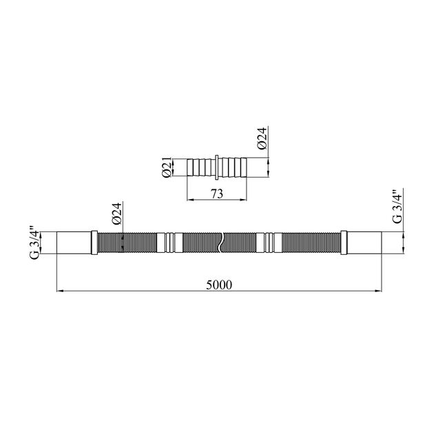 Шланг сливной для стиральной машины Kroner KRP - DR500 500 см, фото , изображение 2 | SNABZHENIE.com.ua Шланг сливной для стиральной машины Kroner KRP - DR500 500 см, фото , изображение 2 | SNABZHENIE.com.ua