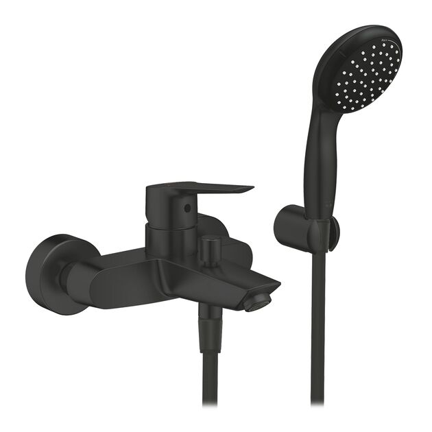 Набор смесителей 3 в 1 для ванной комнаты Grohe QuickFix Start Black UA303301SQ, фото , зображення 4 | SNABZHENIE.com.ua