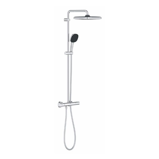 Душевая система термостатическая Grohe QuickFix Vitalio Comfort System 250 Cube 26696001 , фото  | SNABZHENIE.com.ua