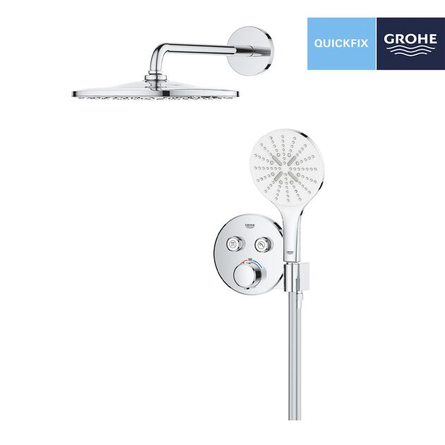 Душевая система скрытого монтажа термостатическая Grohe QuickFix Precision SmartControl 34877000, фото , изображение 4 | SNABZHENIE.com.ua Душевая система скрытого монтажа термостатическая Grohe QuickFix Precision SmartControl 34877000, фото , изображение 4 | SNABZHENIE.com.ua