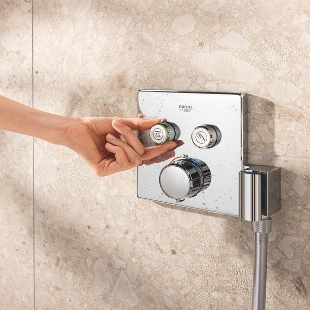 Душевая система скрытого монтажа термостатическая Grohe QuickFix Precision SmartControl Cube 34876000, фото , изображение 7 | SNABZHENIE.com.ua Душевая система скрытого монтажа термостатическая Grohe QuickFix Precision SmartControl Cube 34876000, фото , изображение 7 | SNABZHENIE.com.ua