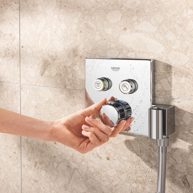 Душевая система скрытого монтажа термостатическая Grohe QuickFix Precision SmartControl Cube 34876000, фото , изображение 8 | SNABZHENIE.com.ua Душевая система скрытого монтажа термостатическая Grohe QuickFix Precision SmartControl Cube 34876000, фото , изображение 8 | SNABZHENIE.com.ua