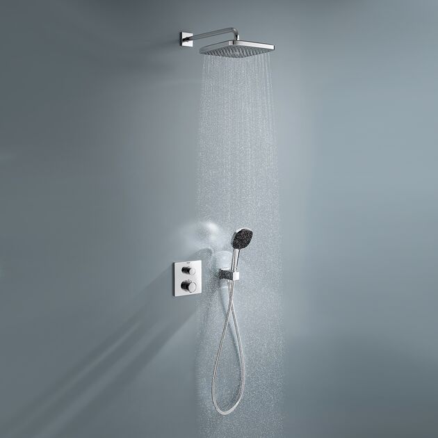 Душевая система скрытого монтажа термостатическая Grohe QuickFix Precision Grohtherm Cube 34882000, фото , изображение 7 | SNABZHENIE.com.ua Душевая система скрытого монтажа термостатическая Grohe QuickFix Precision Grohtherm Cube 34882000, фото , изображение 7 | SNABZHENIE.com.ua