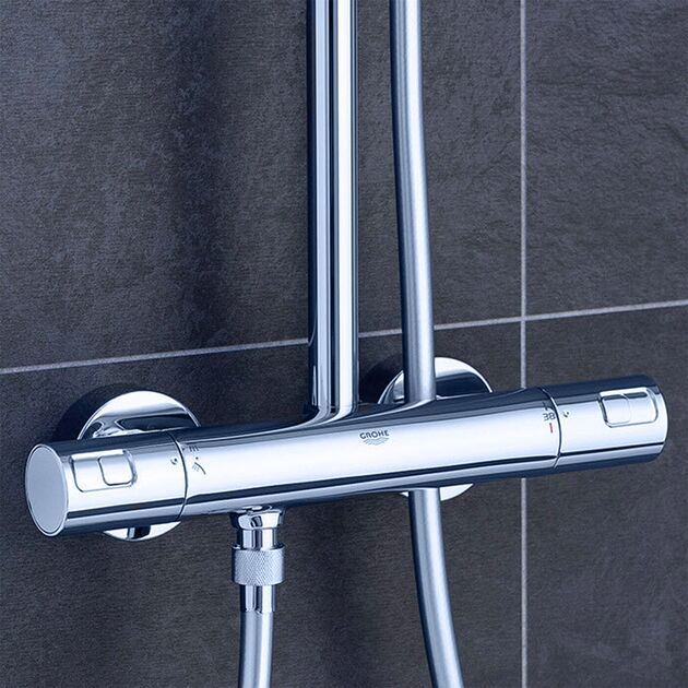 Душевая система термостатическая Grohe QuickFix Vitalio Joy System 230 26365000, фото , изображение 6 | SNABZHENIE.com.ua Душевая система термостатическая Grohe QuickFix Vitalio Joy System 230 26365000, фото , изображение 6 | SNABZHENIE.com.ua