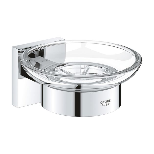 Мыльница с держателем Grohe QuickFix Start Cube 41096000, фото  | SNABZHENIE.com.ua
