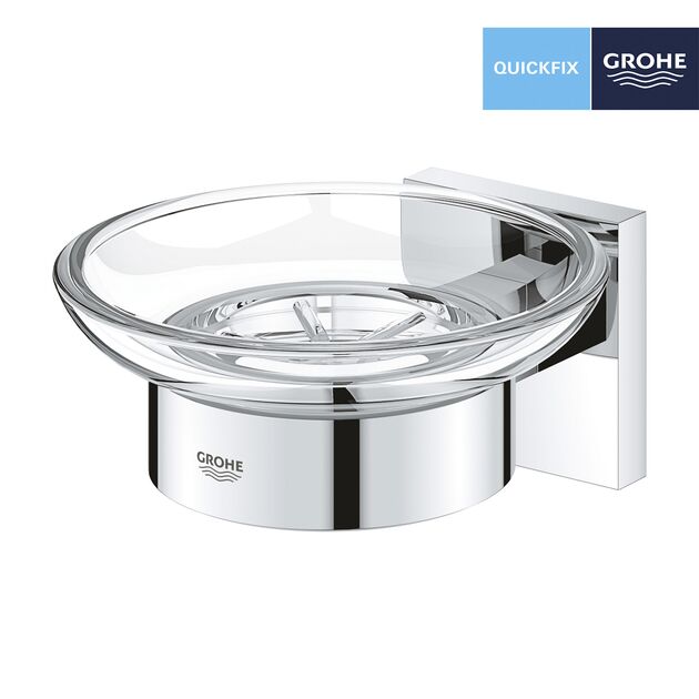 Мыльница с держателем Grohe QuickFix Start Cube 41096000, фото , зображення 3 | SNABZHENIE.com.ua Мыльница с держателем Grohe QuickFix Start Cube 41096000, фото , зображення 3 | SNABZHENIE.com.ua