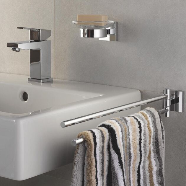 Полотенцедержатель Grohe QuickFix Start Cube 40976000, фото , изображение 4 | SNABZHENIE.com.ua