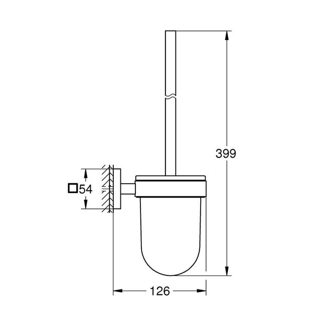 Ершик для унитаза настенный Grohe QuickFix Start Cube 40977000, фото , изображение 2 | SNABZHENIE.com.ua Ершик для унитаза настенный Grohe QuickFix Start Cube 40977000, фото , изображение 2 | SNABZHENIE.com.ua