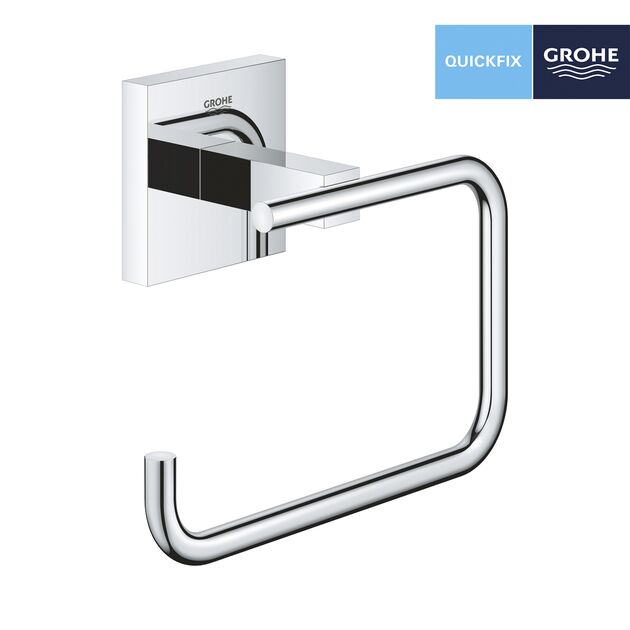 Держатель для туалетной бумаги Grohe QuickFix Start Cube 40978000, фото , зображення 4 | SNABZHENIE.com.ua Держатель для туалетной бумаги Grohe QuickFix Start Cube 40978000, фото , зображення 4 | SNABZHENIE.com.ua
