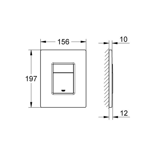 Панель смыва для унитаза Grohe QuickFix Even 389662430, фото , зображення 2 | SNABZHENIE.com.ua Панель смыва для унитаза Grohe QuickFix Even 389662430, фото , зображення 2 | SNABZHENIE.com.ua