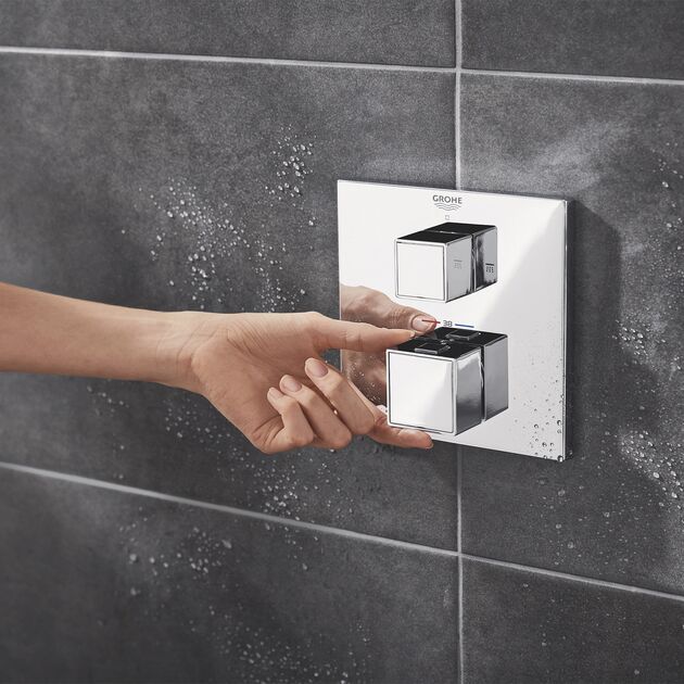 Душевая система скрытого монтажа Grohe QuickFix Precision Cube c Vitalio Rain Mono 310 Cube 34879000, фото , изображение 5 | SNABZHENIE.com.ua Душевая система скрытого монтажа Grohe QuickFix Precision Cube c Vitalio Rain Mono 310 Cube 34879000, фото , изображение 5 | SNABZHENIE.com.ua