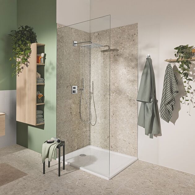 Душевая система скрытого монтажа Grohe QuickFix Precision Cube c Vitalio Rain Mono 310 Cube 34879000, фото , изображение 9 | SNABZHENIE.com.ua Душевая система скрытого монтажа Grohe QuickFix Precision Cube c Vitalio Rain Mono 310 Cube 34879000, фото , изображение 9 | SNABZHENIE.com.ua