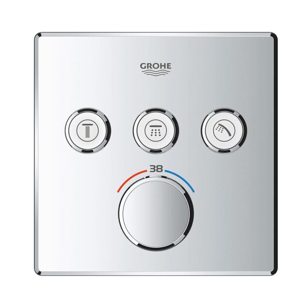 Душевая система скрытого монтажа термостатическая Grohe QuickFix SmartControl UA202802C3, фото , изображение 6 | SNABZHENIE.com.ua Душевая система скрытого монтажа термостатическая Grohe QuickFix SmartControl UA202802C3, фото , изображение 6 | SNABZHENIE.com.ua