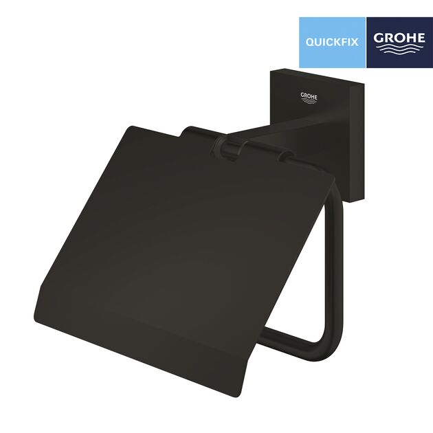 Держатель для туалетной бумаги Grohe QuickFix Start Cube 411022430, фото , зображення 3 | SNABZHENIE.com.ua Держатель для туалетной бумаги Grohe QuickFix Start Cube 411022430, фото , зображення 3 | SNABZHENIE.com.ua