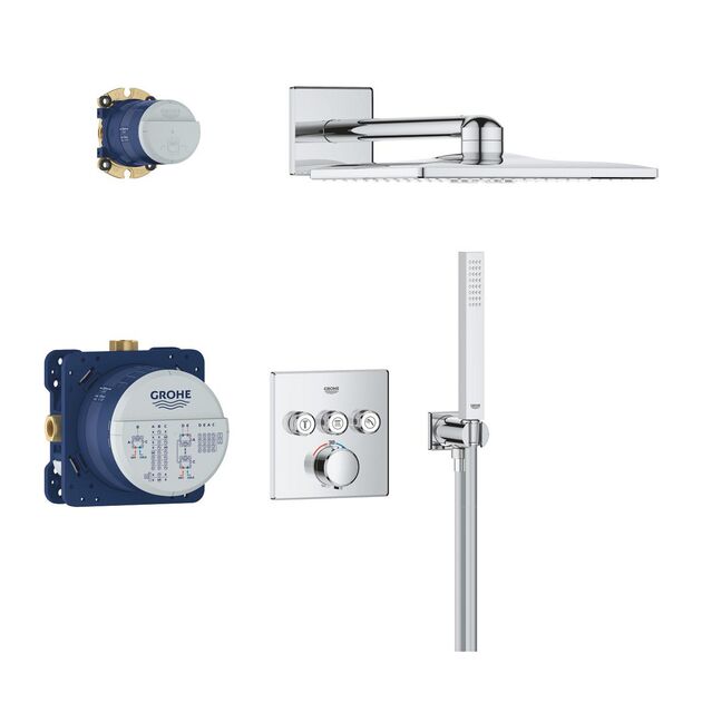 Душевая система скрытого монтажа термостатическая Grohe QuickFix Precision SmartControl Cube 34875000 , фото , изображение 3 | SNABZHENIE.com.ua Душевая система скрытого монтажа термостатическая Grohe QuickFix Precision SmartControl Cube 34875000 , фото , изображение 3 | SNABZHENIE.com.ua
