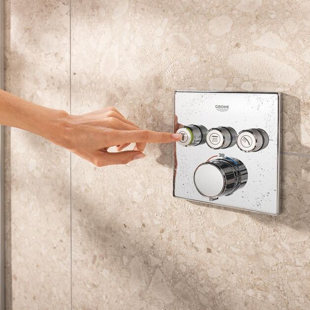 Душевая система скрытого монтажа термостатическая Grohe QuickFix Precision SmartControl Cube 34875000 , фото , изображение 8 | SNABZHENIE.com.ua Душевая система скрытого монтажа термостатическая Grohe QuickFix Precision SmartControl Cube 34875000 , фото , изображение 8 | SNABZHENIE.com.ua