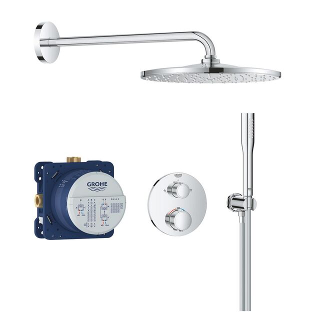 Душевая система скрытого монтажа термостатическая Grohe QuickFix Precision с Vitalio Rain Mono 310 34880000, фото  | SNABZHENIE.com.ua