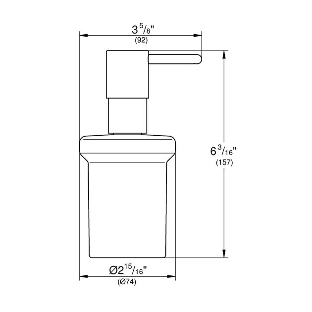 Дозатор для жидкого мыла без держателя Grohe QuickFix Start 41188000, фото , изображение 2 | SNABZHENIE.com.ua Дозатор для жидкого мыла без держателя Grohe QuickFix Start 41188000, фото , изображение 2 | SNABZHENIE.com.ua