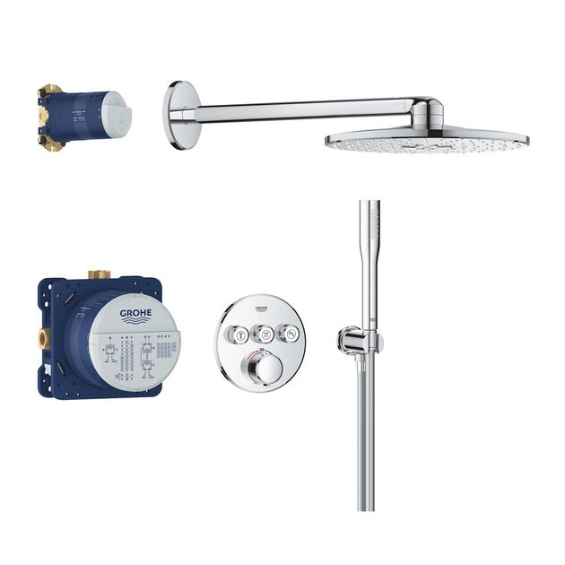 Душевая система скрытого монтажа термостатическая Grohe QuickFix Precision SmartControl 34874000, фото  | SNABZHENIE.com.ua