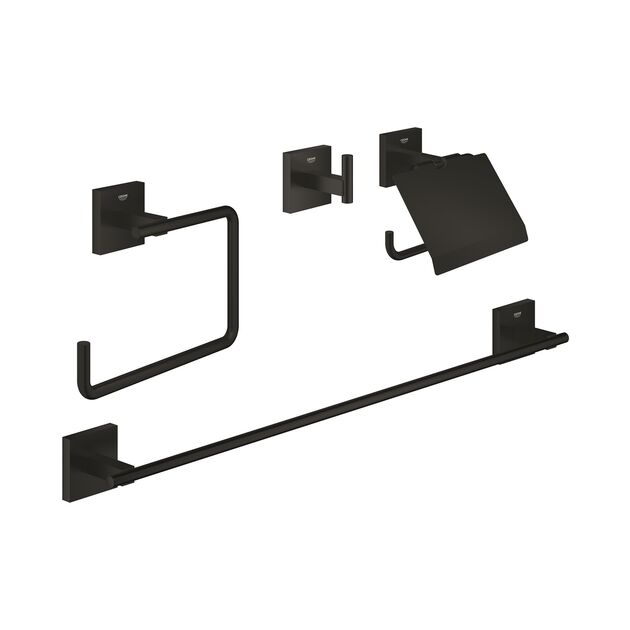 Набор аксессуаров для ванной комнаты Grohe QuickFix Start Cube 4 в 1 411152430, фото  | SNABZHENIE.com.ua