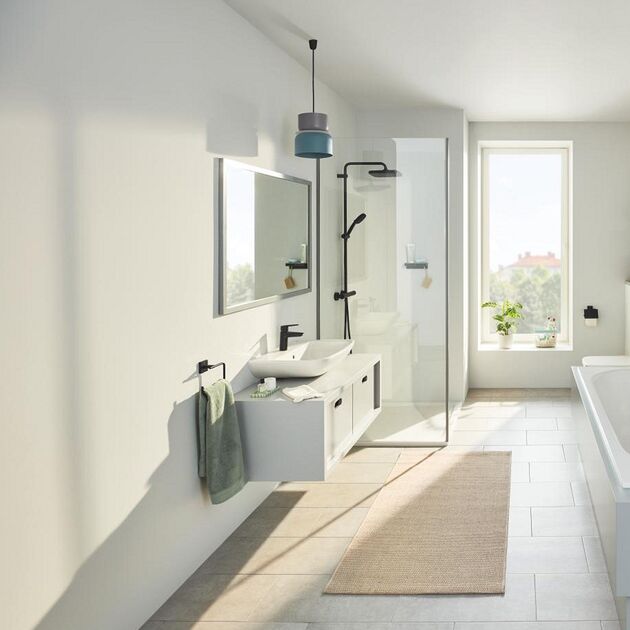 Набор аксессуаров для ванной комнаты Grohe QuickFix Start Cube 4 в 1 411152430, фото , зображення 7 | SNABZHENIE.com.ua