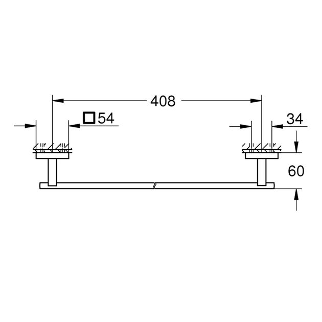 Полотенцедержатель Grohe QuickFix Start Cube 40987000, фото , изображение 2 | SNABZHENIE.com.ua