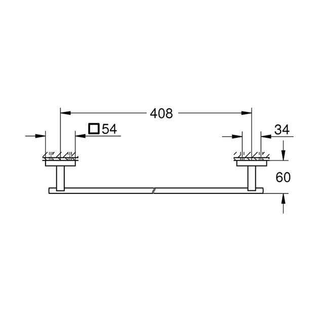 Полотенцедержатель Grohe QuickFix Start Cube 409872430, фото , изображение 2 | SNABZHENIE.com.ua