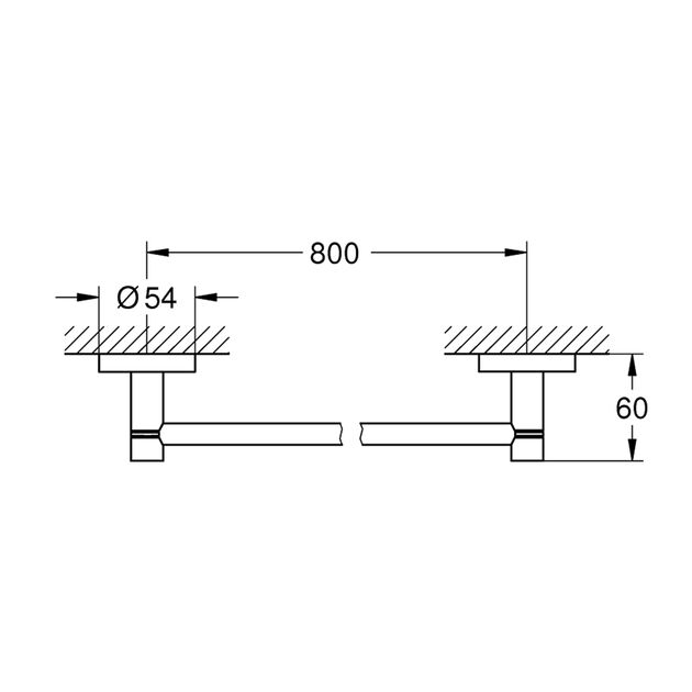 Полотенцедержатель Grohe QuickFix Start 41187000, фото , изображение 2 | SNABZHENIE.com.ua