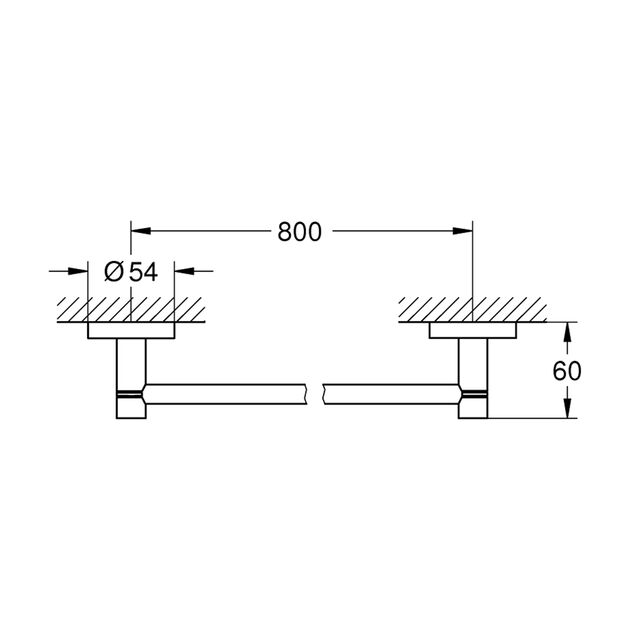Полотенцедержатель Grohe QuickFix Start 411872430, фото , изображение 2 | SNABZHENIE.com.ua