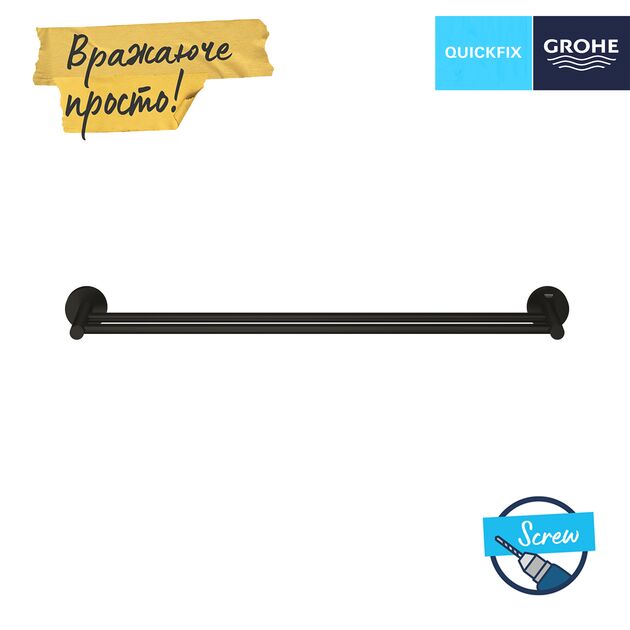 Полотенцедержатель Grohe QuickFix Start 412032430, фото , изображение 3 | SNABZHENIE.com.ua