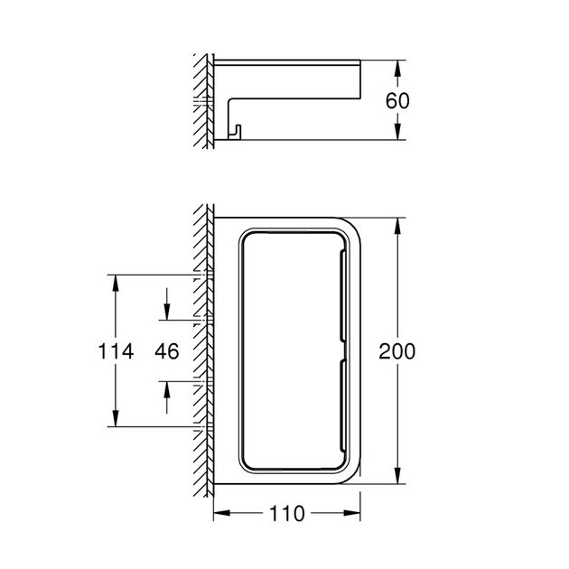 Полка для душа Grohe QuickFix Start Cube с крючками 41107000, фото , зображення 2 | SNABZHENIE.com.ua Полка для душа Grohe QuickFix Start Cube с крючками 41107000, фото , зображення 2 | SNABZHENIE.com.ua