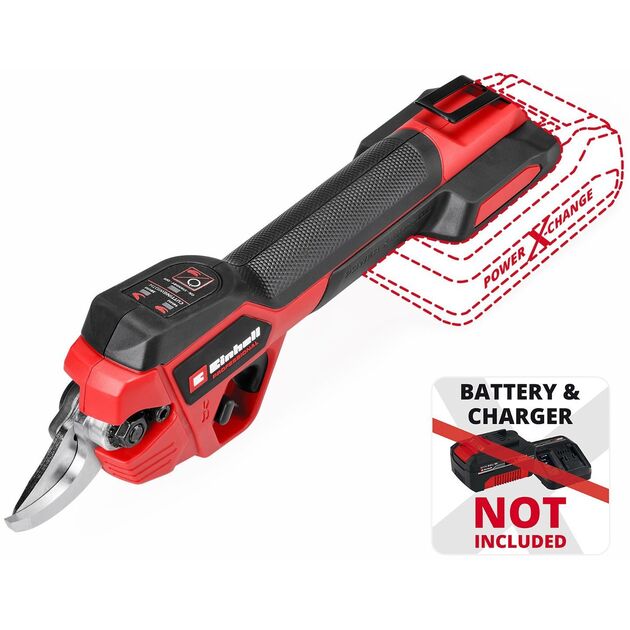 Секатор акумуляторний Einhell GP-LS 18/28 Li BL - Solo, PXC, 18В, безщітковий, товщ. 28/14 мм, сталь SK5, 0.82 кг (без АКБ і ЗП), фото  | SNABZHENIE.com.ua