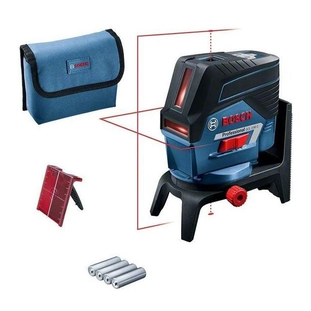 Нівелір лазерний Bosch GCL2-50C+RM2 до 20м, ±0.3мм/м, 4AAx1.5В, IP54, чохол, 0.6кг, фото  | SNABZHENIE.com.ua