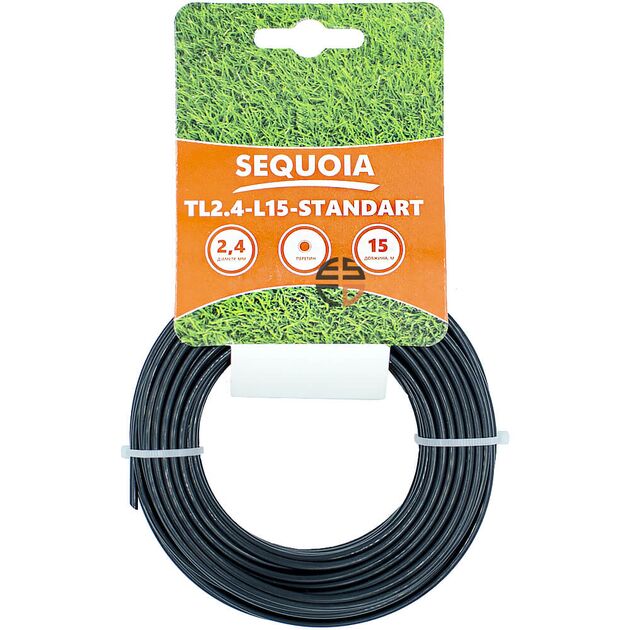 Косильная леска SEQUOIA TL2.4-L15-Стандарт (TL2.4-L15-Стандарт), фото  | SNABZHENIE.com.ua