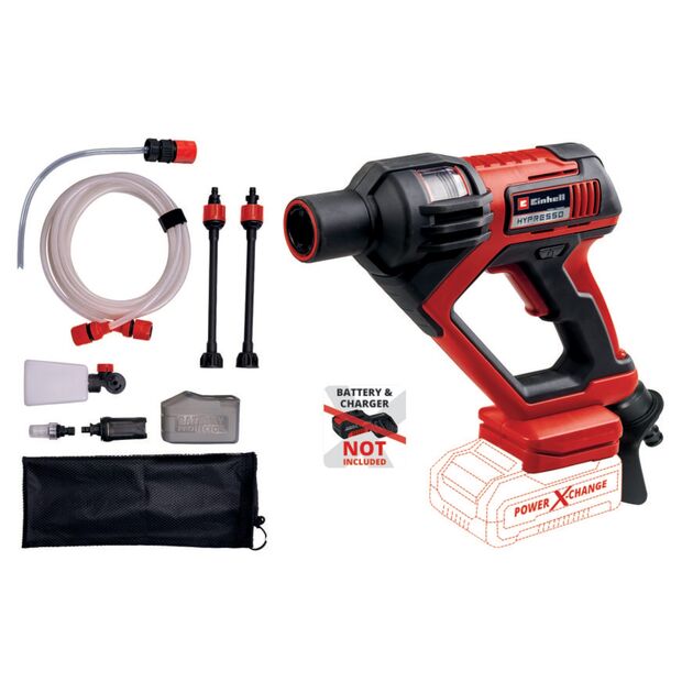 Мийка акумуляторна Einhell HYPRESSO 18/24-1 Li - Solo, PXC, 18В, до 24 бар, 240 л/хв, самовсмоктування, 2.1 кг (без АКБ і ЗП), фото , изображение 2 | SNABZHENIE.com.ua Мийка акумуляторна Einhell HYPRESSO 18/24-1 Li - Solo, PXC, 18В, до 24 бар, 240 л/хв, самовсмоктування, 2.1 кг (без АКБ і ЗП), фото , изображение 2 | SNABZHENIE.com.ua