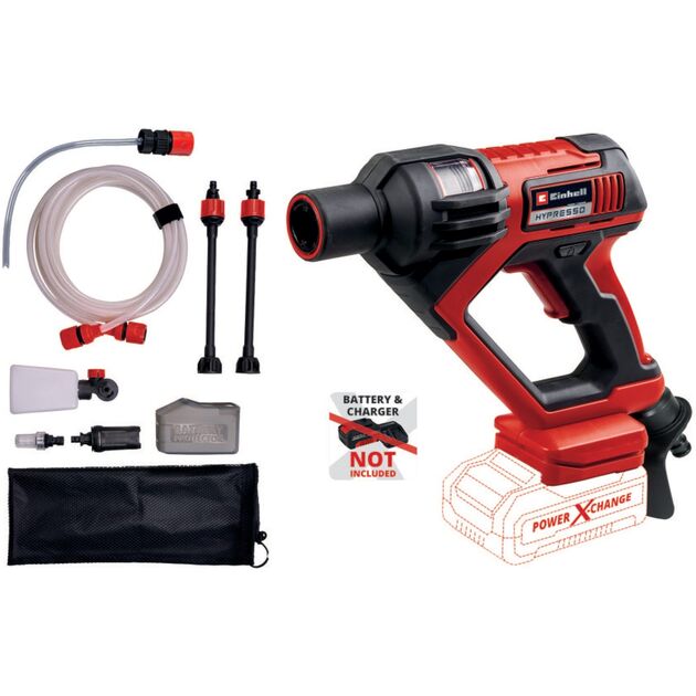Мийка акумуляторна Einhell HYPRESSO 18/24-1 Li - Solo, PXC, 18В, до 24 бар, 240 л/хв, самовсмоктування, 2.1 кг (без АКБ і ЗП), фото  | SNABZHENIE.com.ua