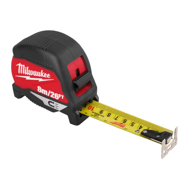 Рулетка магнітна MAGNETIC MILWAUKEE (Gen4), (полотно 30мм), 8м/26ft, фото , изображение 2 | SNABZHENIE.com.ua Рулетка магнітна MAGNETIC MILWAUKEE (Gen4), (полотно 30мм), 8м/26ft, фото , изображение 2 | SNABZHENIE.com.ua
