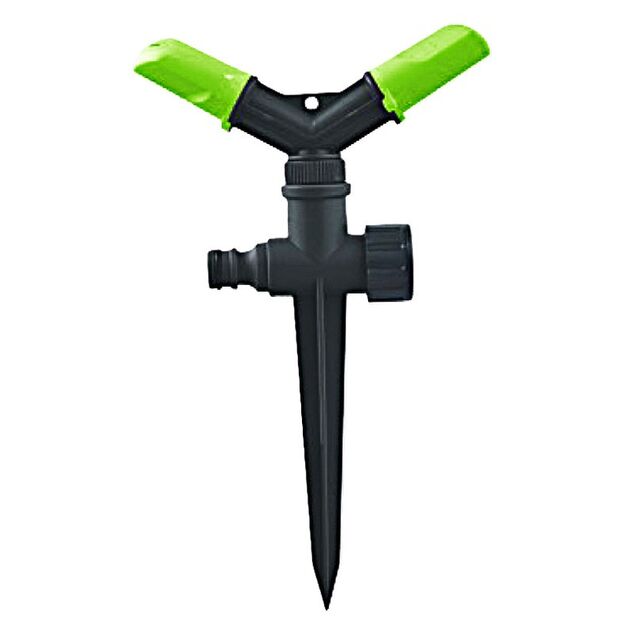 Ороситель для полива MASTERTOOL вращающийся 2-х рожковый ½" 12 м на ножке 92-9362, фото  | SNABZHENIE.com.ua