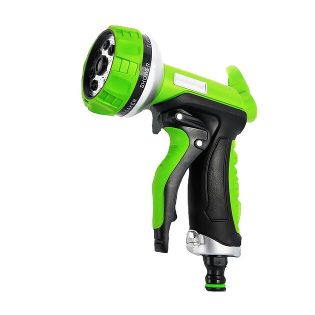 Пистолет для полива MASTERTOOL WATER CLICK ½" 7 режимов металлическое сопло TPR покрытие 92-9348, фото  | SNABZHENIE.com.ua