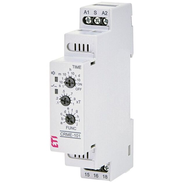 Багатофункціональне реле часу ETI, CRME-101 (12-240V AC/DC, 1x16A, AC1), фото  | SNABZHENIE.com.ua