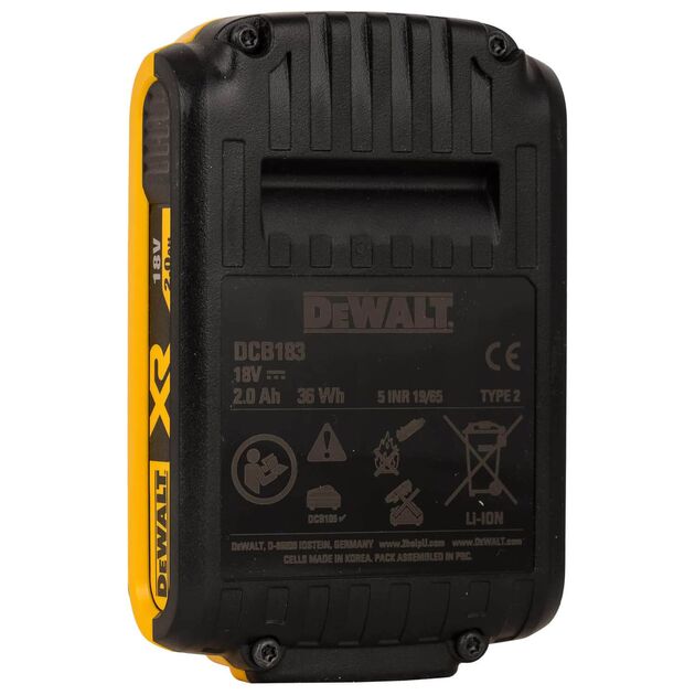 Аккумуляторная батарея DeWALT DCB183_N314783, фото , изображение 6 | SNABZHENIE.com.ua Аккумуляторная батарея DeWALT DCB183_N314783, фото , изображение 6 | SNABZHENIE.com.ua