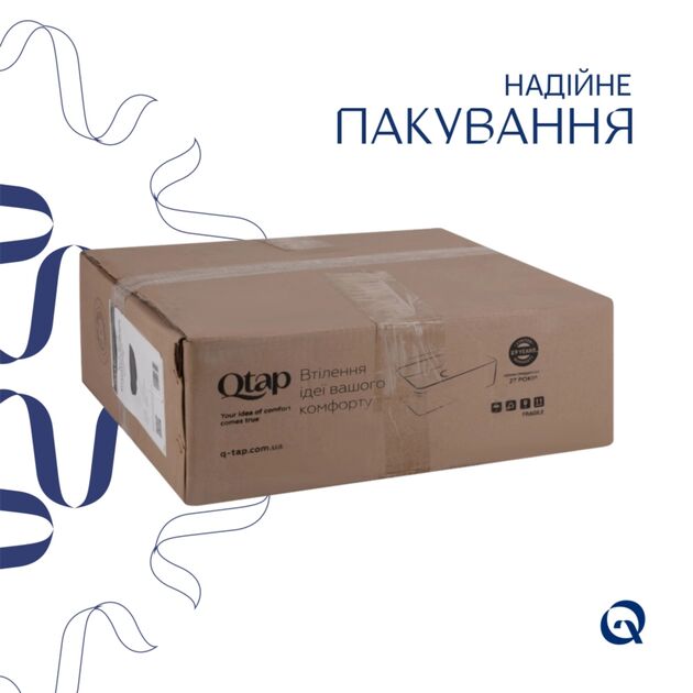 Комплект Qtap Kolibri: Раковина накладная 400x400x140 мм, Matt Black, квадратная + Донный клапан Pop-up PU03, фото , изображение 5 | SNABZHENIE.com.ua Комплект Qtap Kolibri: Раковина накладная 400x400x140 мм, Matt Black, квадратная + Донный клапан Pop-up PU03, фото , изображение 5 | SNABZHENIE.com.ua