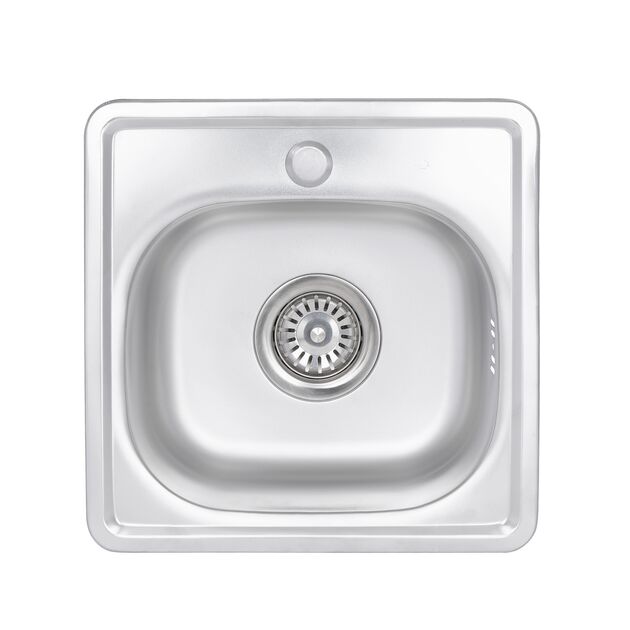Кухонная мойка Brinex 3838 0,6 мм Satin (BRIN3835SAT06), фото  | SNABZHENIE.com.ua
