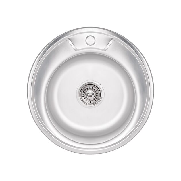 Кухонная мойка Brinex 490-A 0,6 мм Satin (BRIN490SAT06), фото  | SNABZHENIE.com.ua