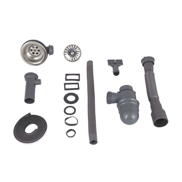 Кухонная мойка Brinex 490-A 0,6 мм Satin (BRIN490SAT06), фото , зображення 6 | SNABZHENIE.com.ua Кухонная мойка Brinex 490-A 0,6 мм Satin (BRIN490SAT06), фото , зображення 6 | SNABZHENIE.com.ua